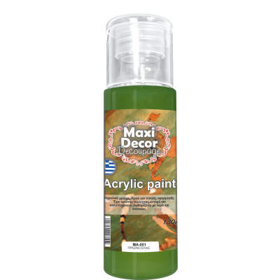 Ακρυλικό Χρώμα 130ml Maxi Decor Πράσινο Ελιάς MA051_MA051130